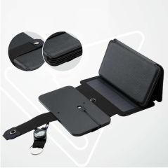 Taşınabilir Güneş Enerji Şarj Paneli Katlanabilir 5V 2.1A USB Telefon Tablet Şarj 5 Tabletli