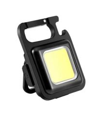 Mini el feneri anahtarlık taşınabilir cep Flashligh su geçirmez USB şarj edilebilir Mıknatıslı Fener