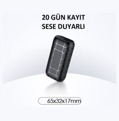 32 Gb USB Ses Kayıt Dinleme Cihazı Tek Şarjla 20 Gün Kayıt Kulaklıkla Dinleme Uzun Süreli Kayıt