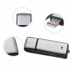16 Gb USB Flash Bellek Ses Kayıt Cihazı Tek Şarjla 12 Saat Kayıt Sese Duyarlı
