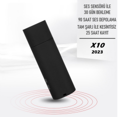 USB Flash Bellek Ses Kayıt Cihazı  25 Saat Aralıksız Kayıt Sese Duyarlı veya Zaman Ayarlı Kaydeder