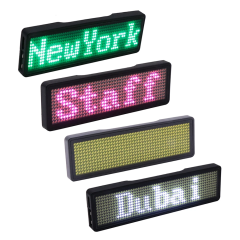 Bluetooth Led Ekran Kayan Yazı Rozet Mini Ledli Ekran Reklam Tanıtım Fiyat Etiketi Işık