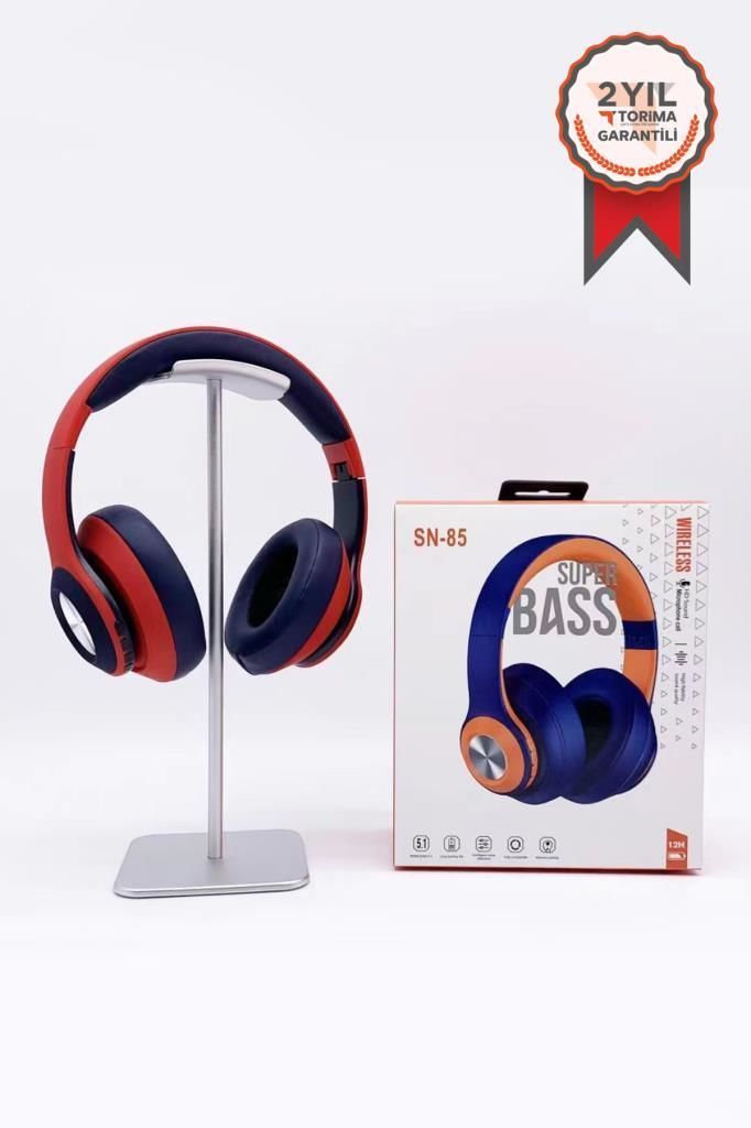 Kablosuz Kulaklık Bluetooth 5.1 DARKBLUE Mikrofonlu