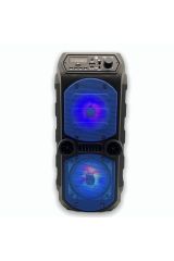 Outdoor Parti Hoparlörü Bluetooth Hoparlör 4 Inç × 2 Kablosuz Speaker-mikrofonlu Set