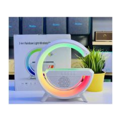 G Akıllı Işık Bluetooth Hoparlör Gökkuşağı 5w Kablosuz Şarj Cihazı Rgb Işıklı Masa Lambası