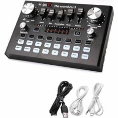 Canlı Yayın Seti Ses Kartı Mikrofon Stand Kayıt Live Set Efektli Youtuber Tiktok Pop Filitre V8 Mix