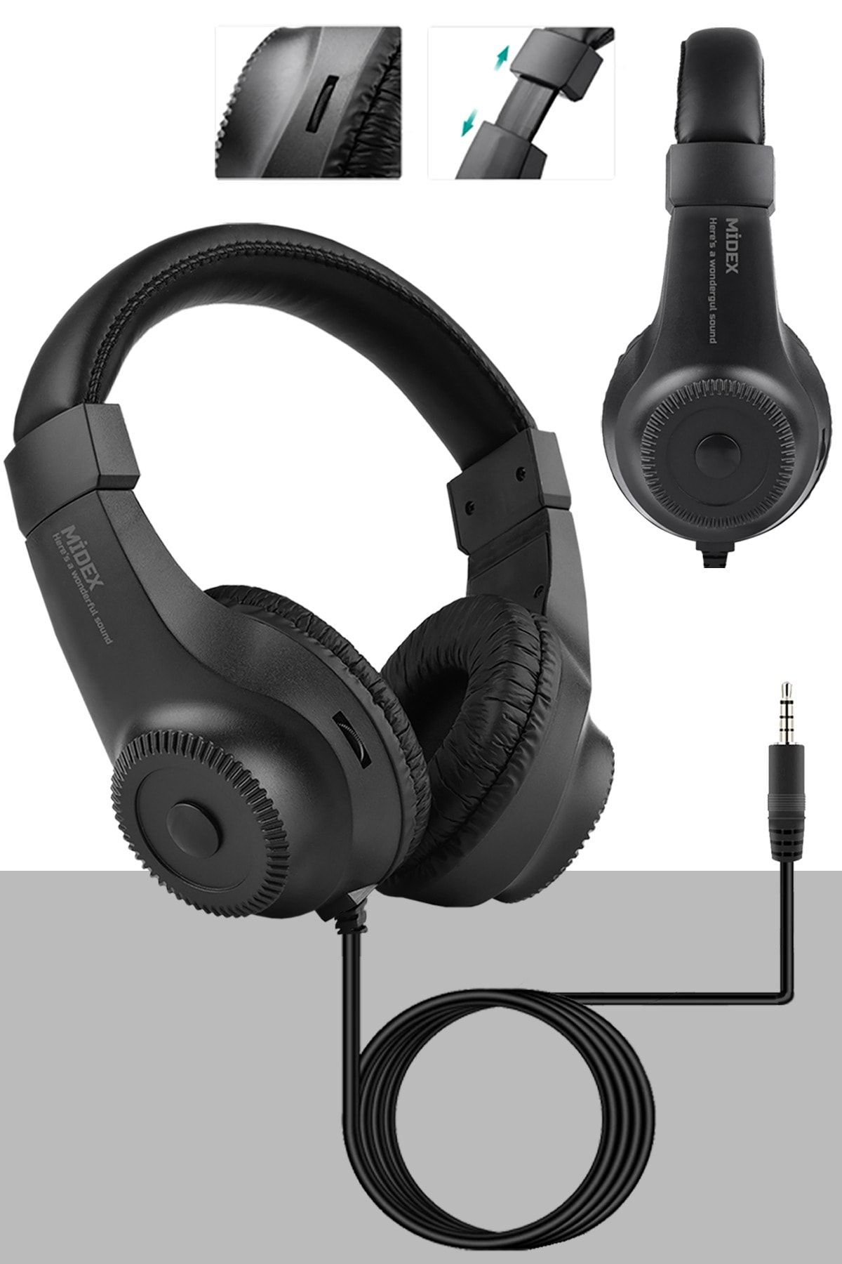Rs-10 Stereo Kulaklık Çok Amaçlı Stüdyo Referans Dinleme Dj 3.5mm Jack Girişli Profesyonel