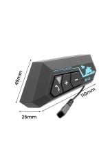 Kask Kulaklık Bt22 Bluetooth Motosiklet Kulaklık 5.0 Bluetooth Intercom Motorsiklet Kulaklık