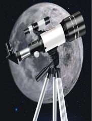 Profesyonel Astronomik Teleskop 70 Mm Mercek 150 Kez Yakınlaştırma Yüksek Güçlü