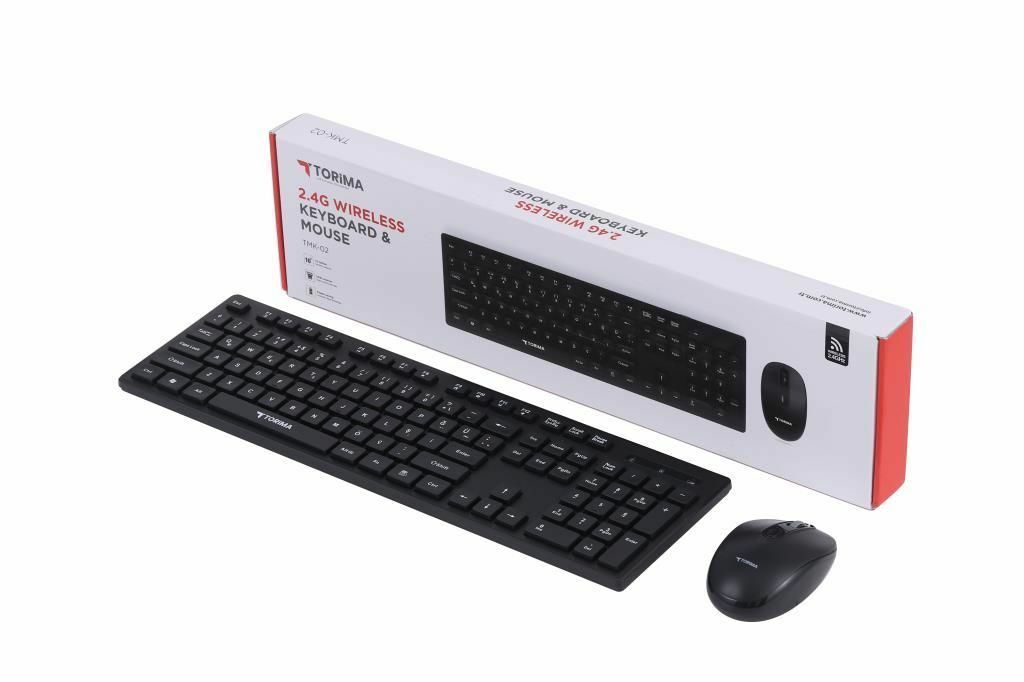 TMK-02 2.4ghz Kablosuz Q Klavye Ve Mouse Seti Beyaz SİYAH