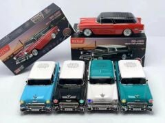 Klasik Araba Usb-Tf-Fm Radyo Bluetooth Hoparlör Hediye Aksesuar Kırmızı