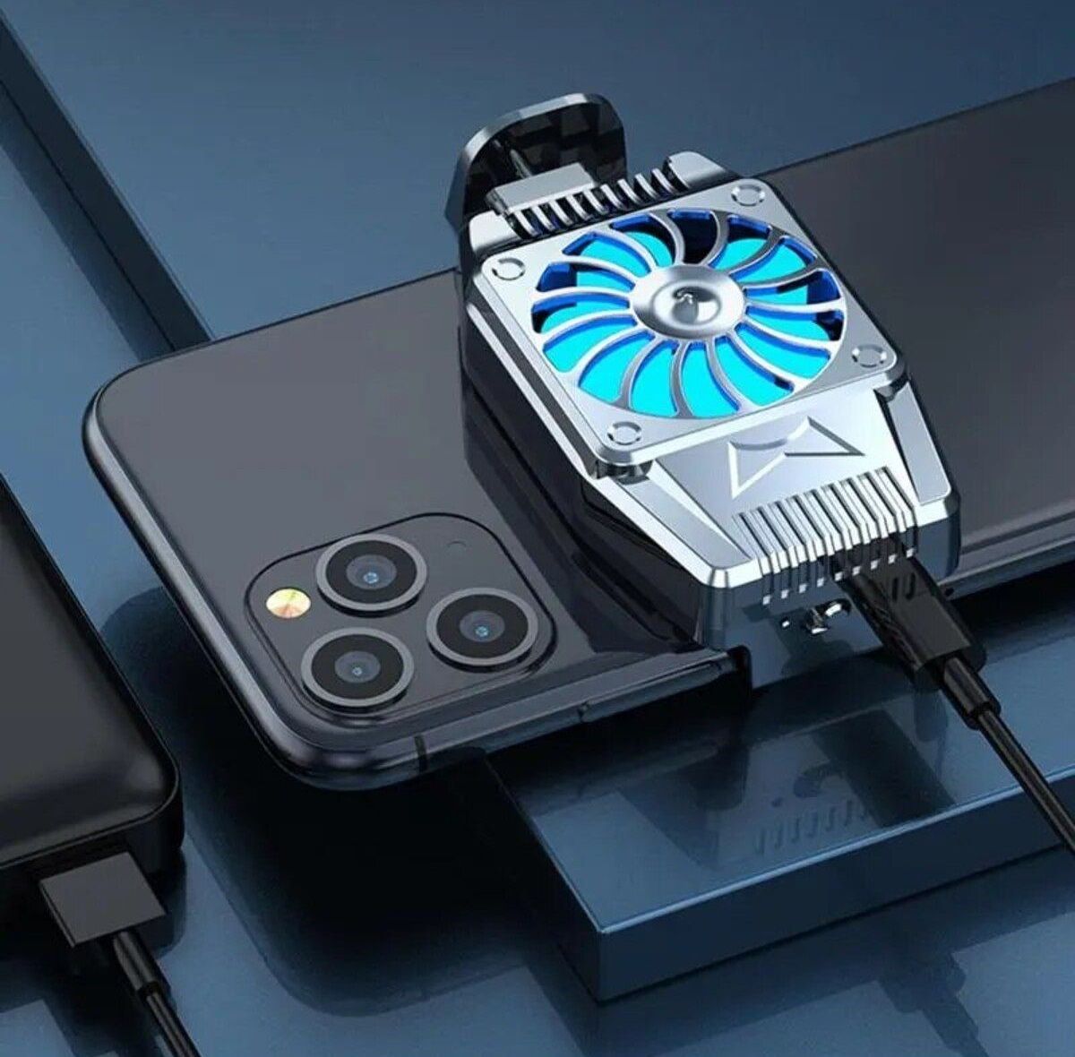 Oyun Hızlandırıcı Şarjlı Telefon Soğutucu Fan Cep Telefonu Radyatör Soğutucu