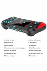 Nostalji 500 Oyunlu 2 Li Atari Gamebox Oyun Konsolu Sup Atari X8m Siyah